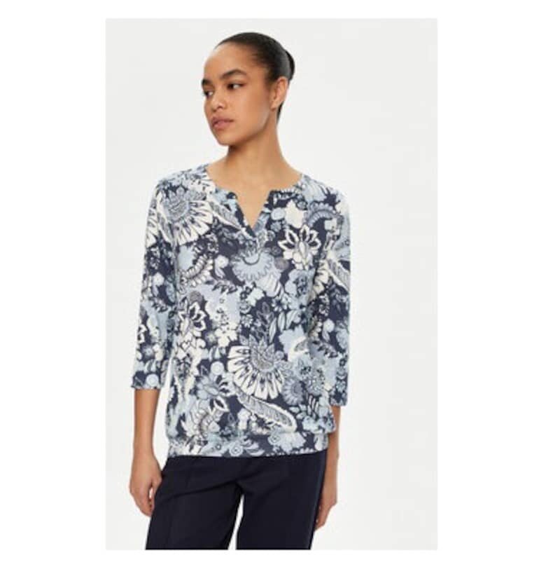 Дамска блуза -  305136794 - Модал/Памук - Синя - Син Olsen