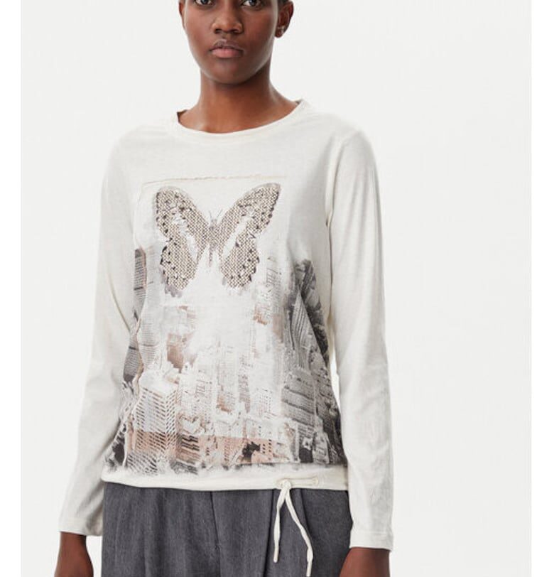 Дамска блуза -  305137869 - Памук/Полиестер - Бежов Olsen