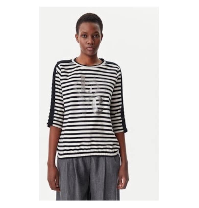 Дамска блуза -  305137906 - Памук - Черен Olsen