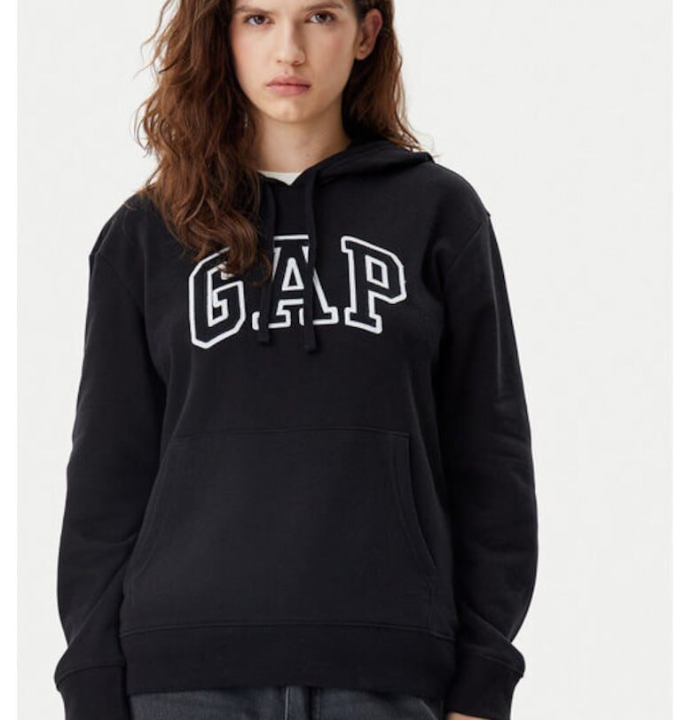 Дамска блуза -  305290748 - Памук/Полиестер - Черна - Черен GAP