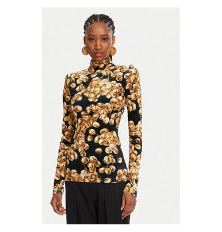 Дамска блуза -  305313447 - Полиестер - Еластан - Черна - Черен Balmain