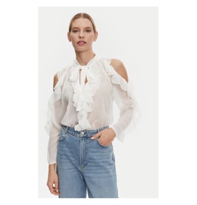 Дамска блуза -  305340900 - Полиестер - Бяла - Бял kontatto