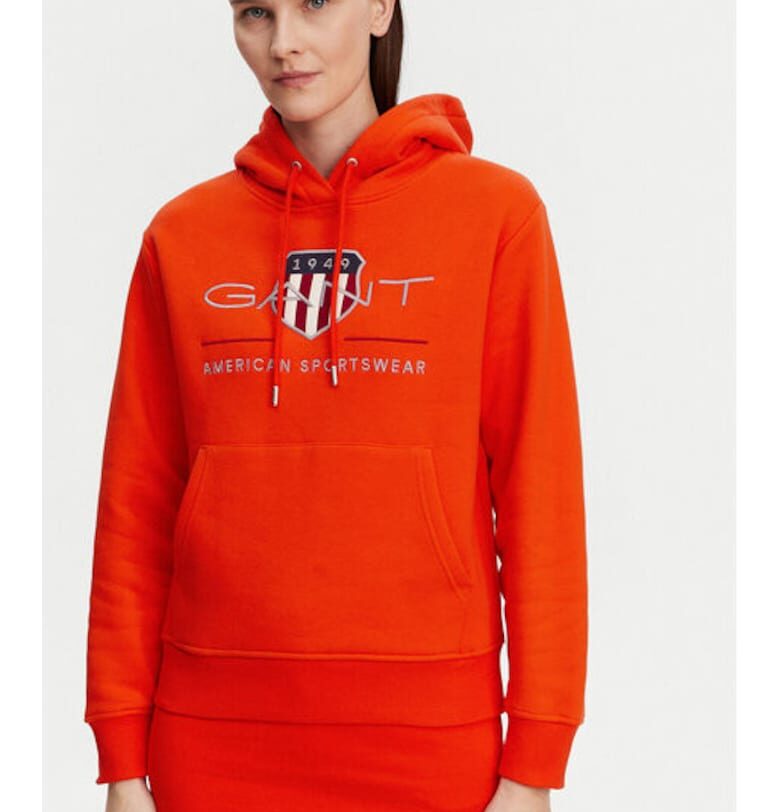 Дамска блуза -  305366986 - Памук/Полиестер - Оранжев - Оранжев Gant