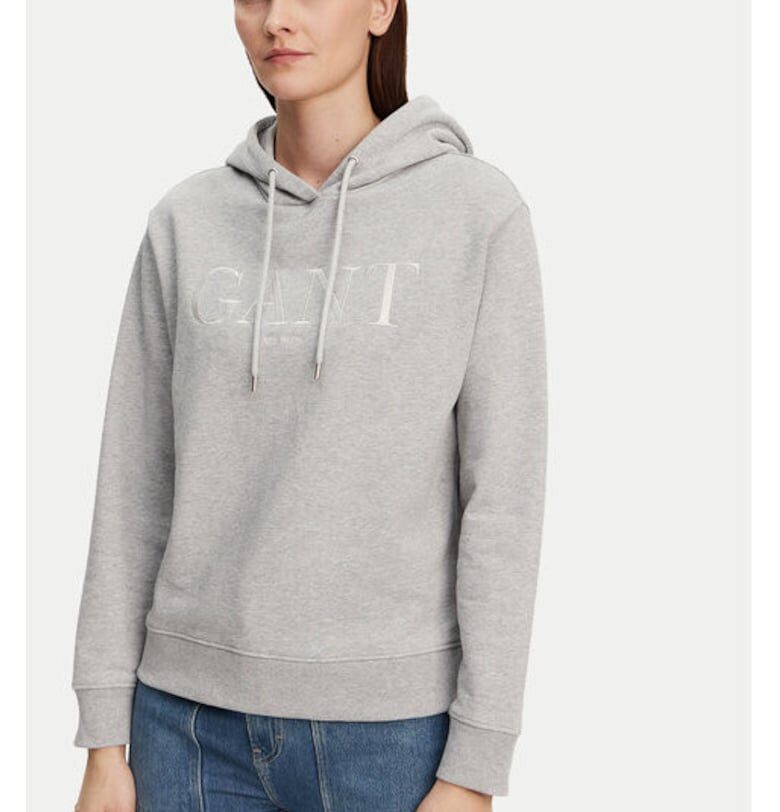 Дамска блуза -  305367013 - Памук - Сив - Сив Gant