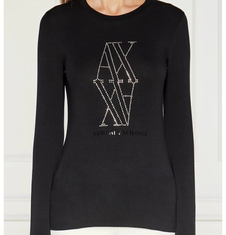 Дамска блуза  6DYT05 - Черен ARMANI EXCHANGE