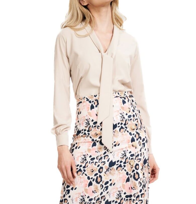 Дамска блуза Brode M700 бежова - Бежов Figl