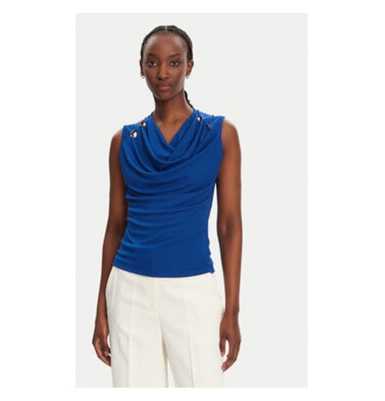 Дамска блуза  CFC0123497003 - Полиестер - Син - Син Rinascimento