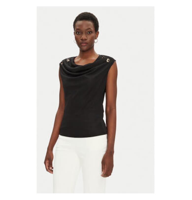 Дамска блуза  CFC0123497003 - Полиестер - Черен - Черен Rinascimento