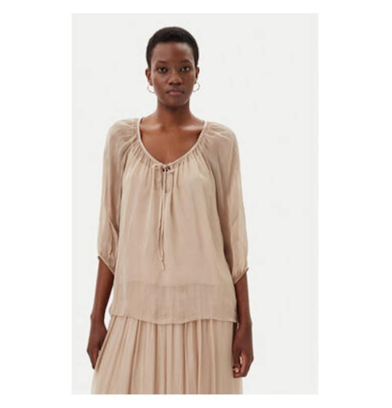 Дамска блуза  TD0020 - Вискоза - Бежово - Бежов VICOLO