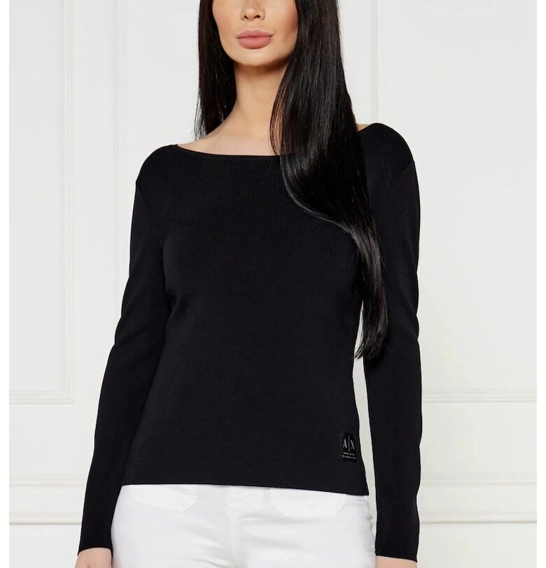 Дамска блуза  XW000047 - Черен ARMANI EXCHANGE