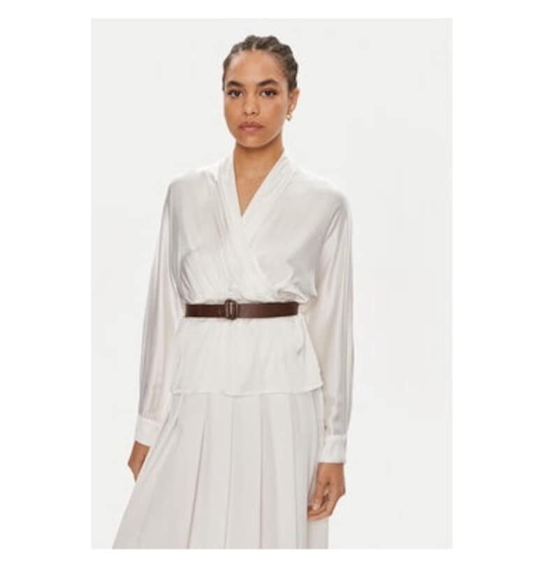 Дамска блуза - Дикси - 304413971 - Вискоза - Бяла - Бял DIXIE