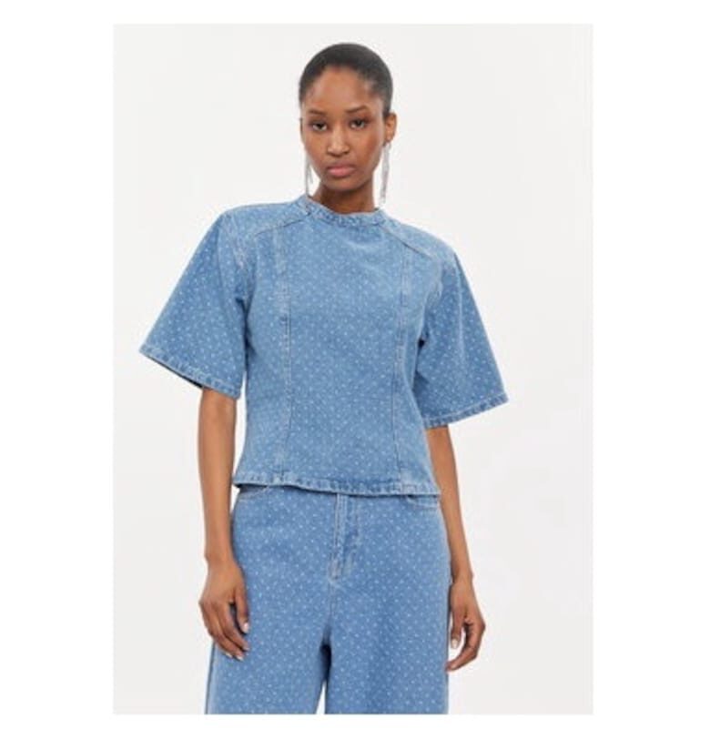 Дамска блуза - Изработка по поръчка - 303620042 - Памук - Син - Син custommade