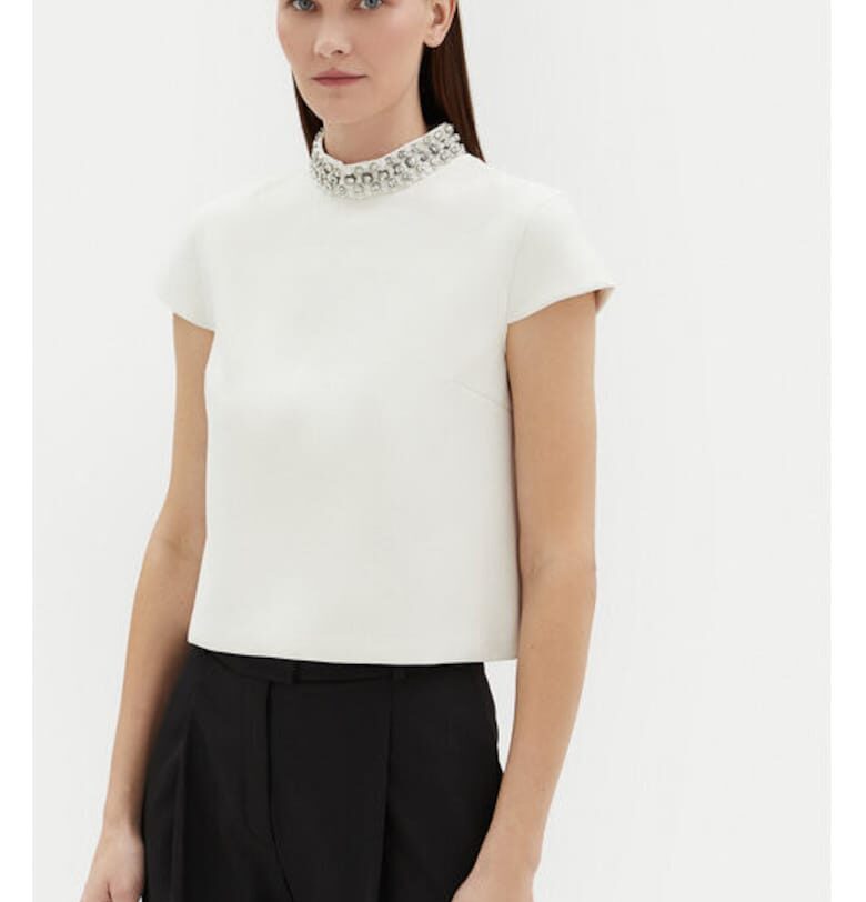 Дамска блуза - Мотиви - 305246448 - Полиестер - Бежов - Бежов Motivi