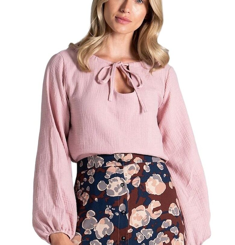 Дамска блуза  Памук Розова Figl