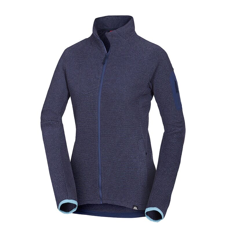 Дамска блуза от полар за трекинг Cevedale - Blue nights NORTHFINDER