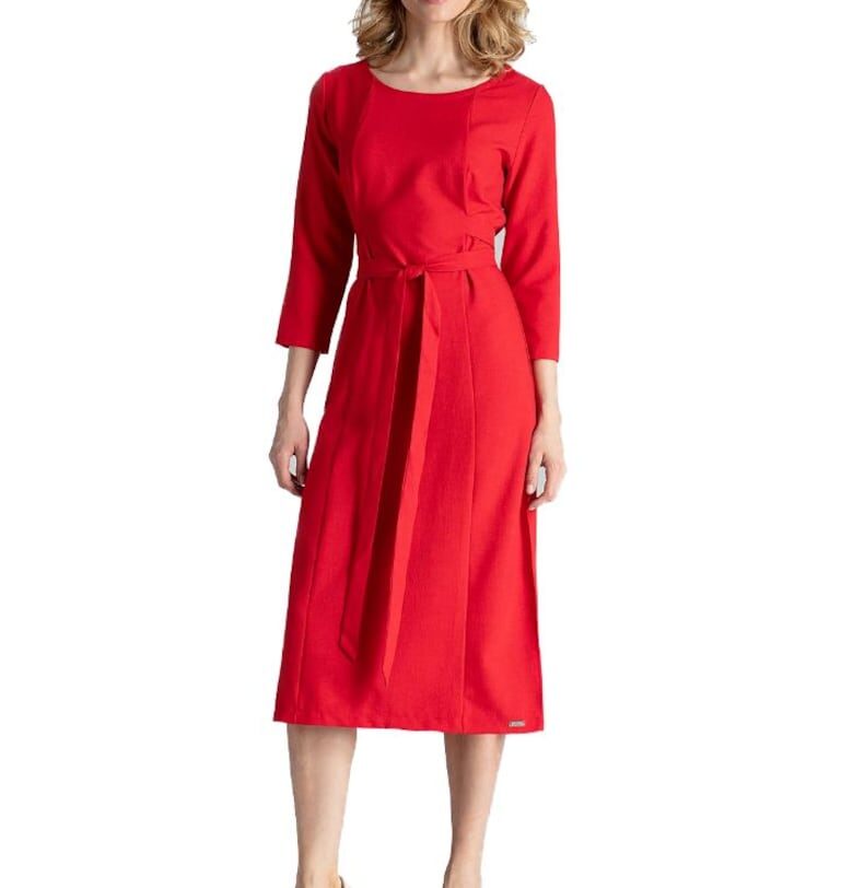 Дамска вечерна рокля Clalon M631 червена Figl