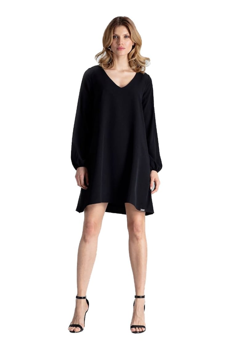 Дамска вечерна рокля Dinarent M566 черна - Черен Figl