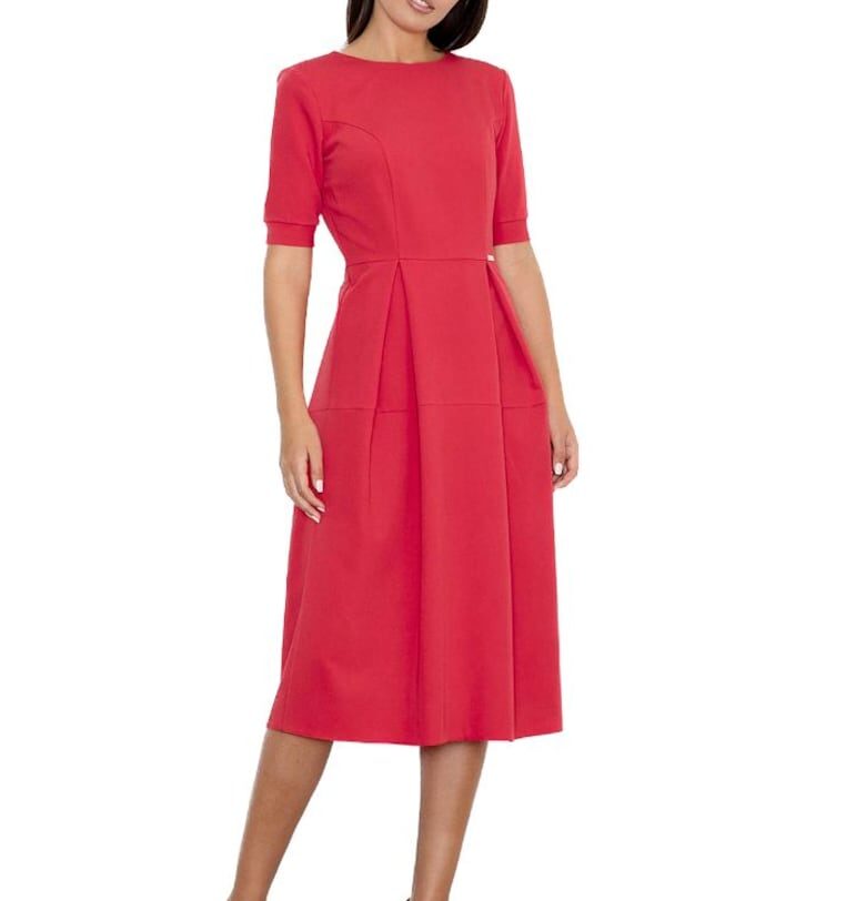 Дамска вечерна рокля Guimones M553 червена - Бледочервен Figl