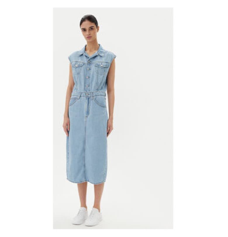 Дамска дънкова рокля Levi S - 001WF-0002 - Синтетика - XS INTL - Син Levis