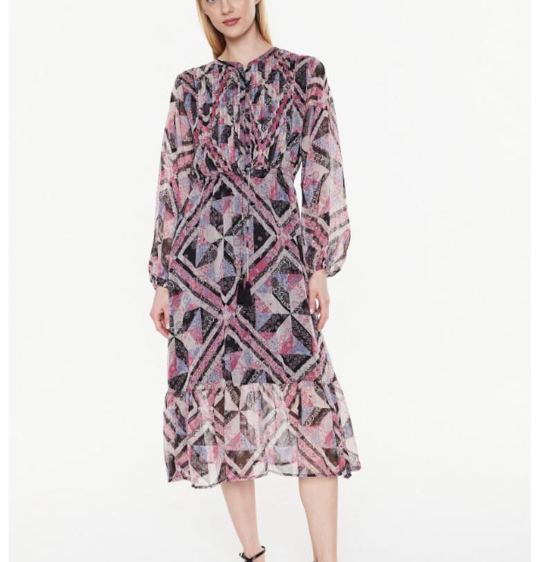 Дамска ежедневна рокля -  300991435 - Полиестер - Многоцветен Pepe Jeans