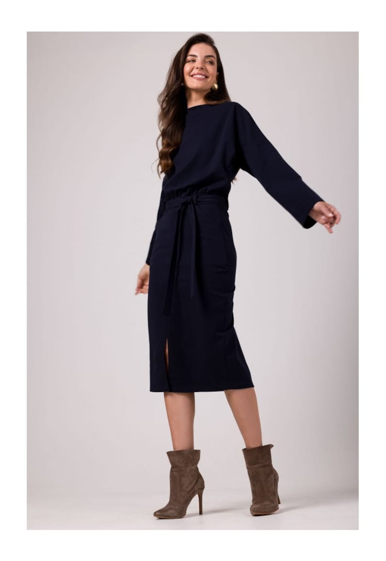 Дамска ежедневна рокля - Cadwahan - Тъмносин BeWear