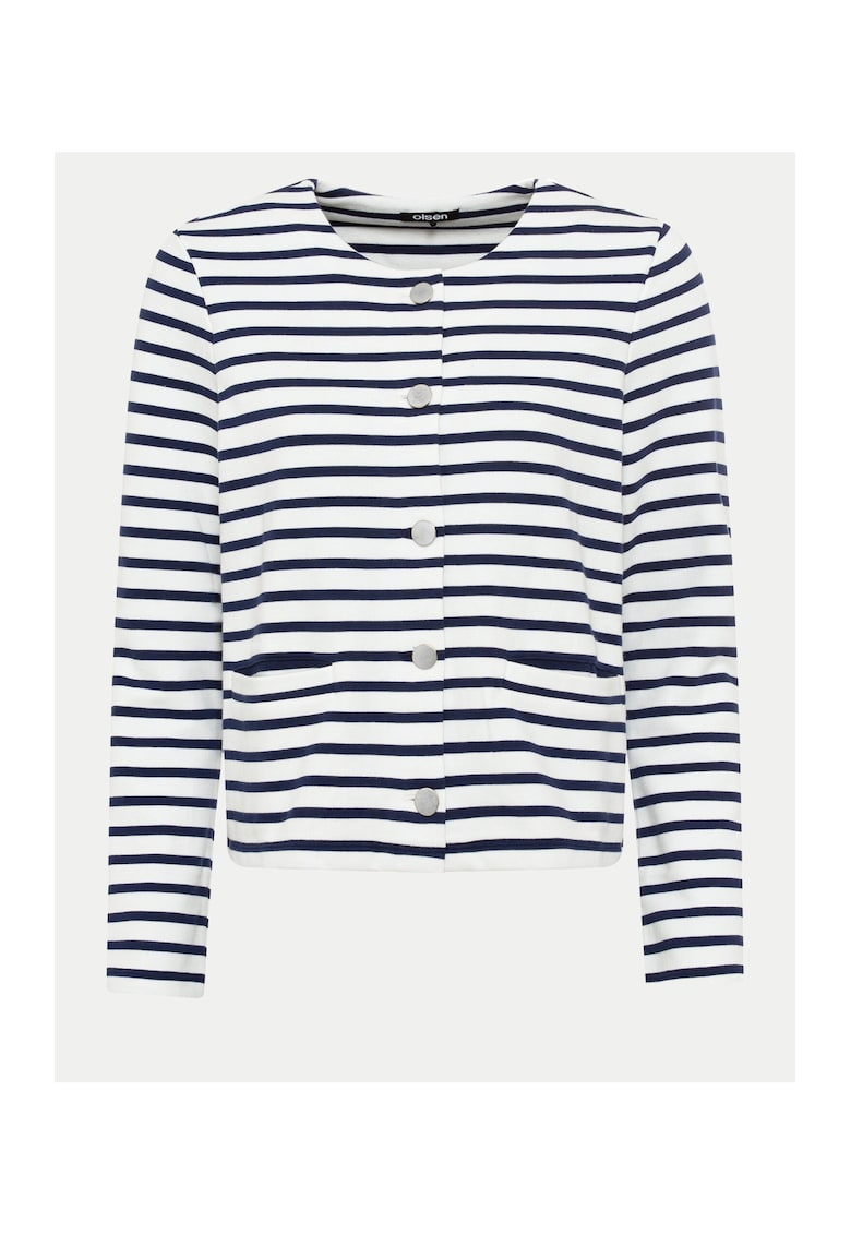 Дамска жилетка - 304166976 - Бяла - Памук Olsen