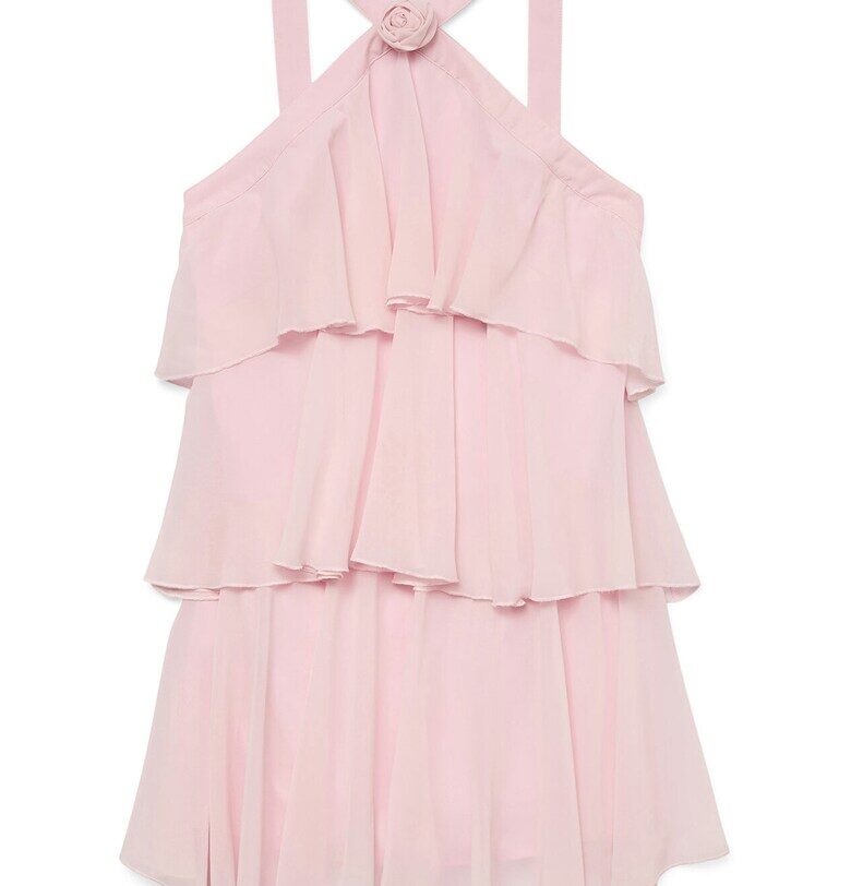 Дамска коктейлна рокля  10329767 - Синтетика - Розово Vero Moda