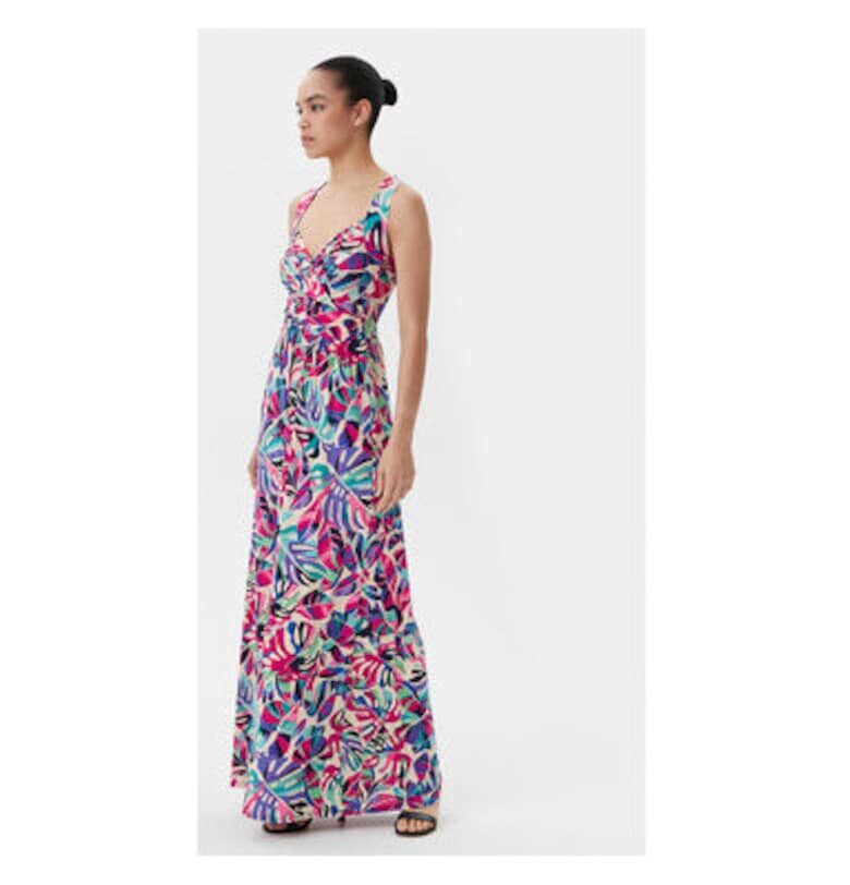 Дамска лятна рокля  251-RCALA - Полиестер/Еластан - Многоцветна - Многоцветен Morgan