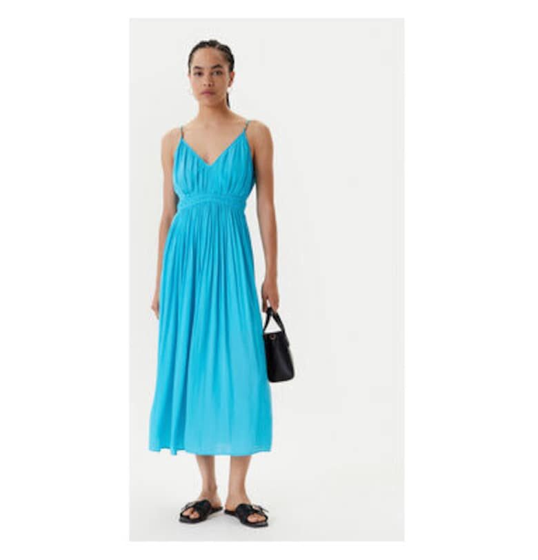 Дамска лятна рокля  251-ROIYA - Тюркоаз Morgan