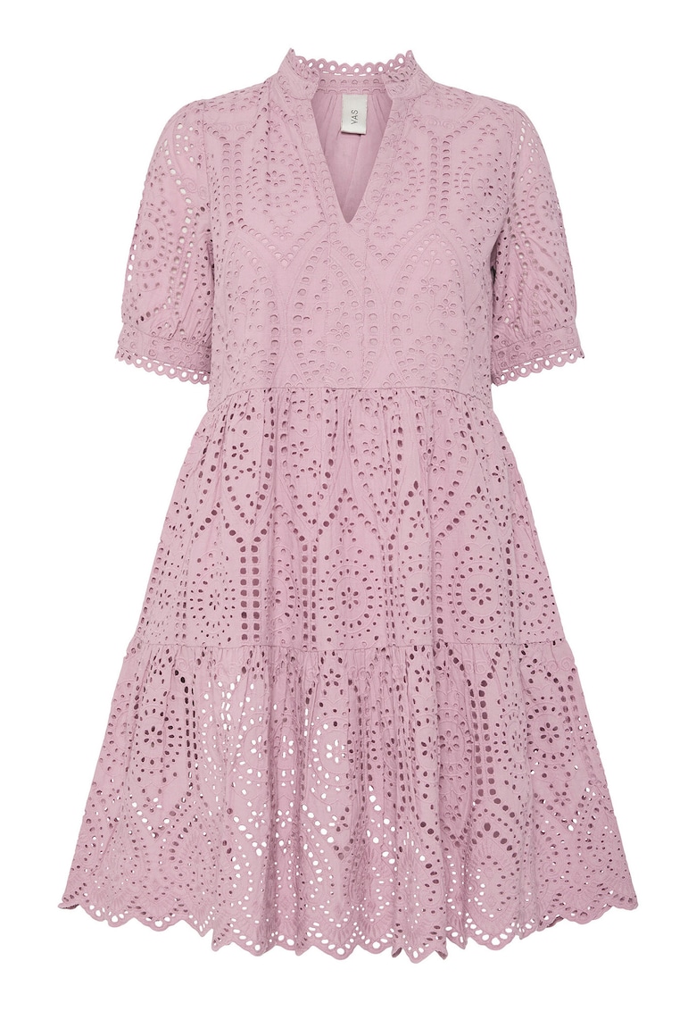 Дамска лятна рокля 26027163 - Органичен памук - Розово Yas