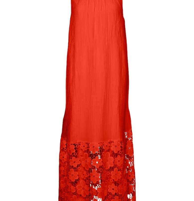 Дамска лятна рокля  26037703 - Лиосел/Полиамид - Червен Yas