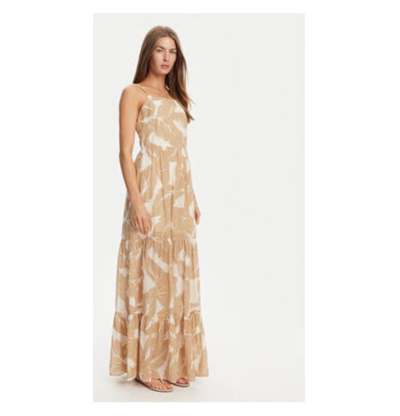 Дамска лятна рокля  511FD15021 - Памук/Вискоза - Бежов - Бежов Gaudi