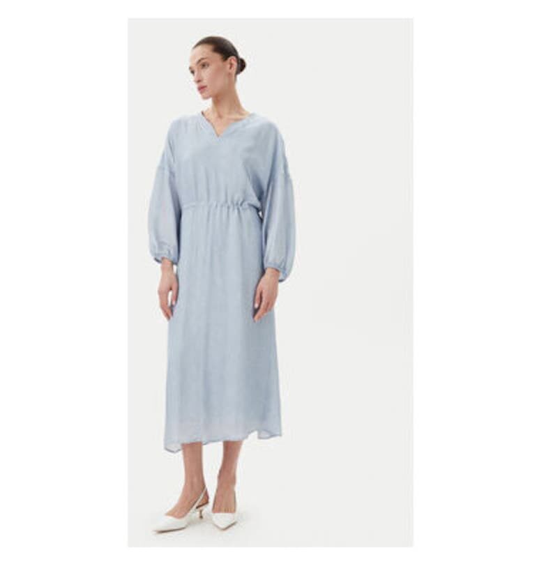 Дамска лятна рокля  BBW4441 - Вискоза - Синя - Син Bruuns Bazaar