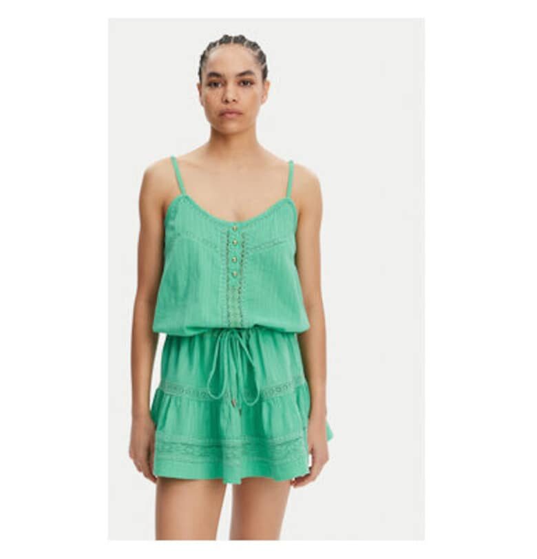 Дамска лятна рокля  KELLY - Памук - Зелен - Зелен Melissa odabash