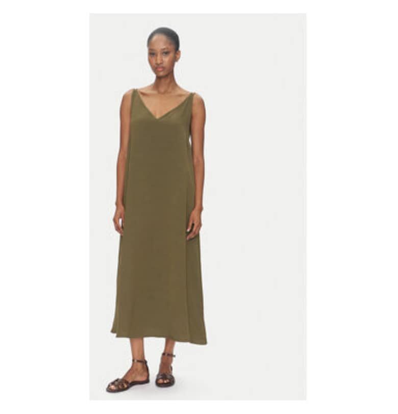 Дамска лятна рокля  TD0758 - Вискоза/Рейон - Каки VICOLO