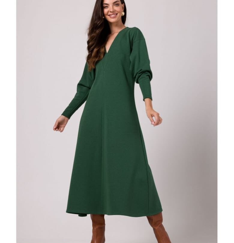 Дамска макси рокля -  Claudas - Зелен BeWear