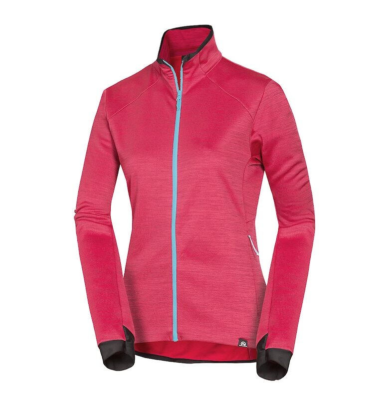 Дамска меланжирана поларна блуза против натрупване Connie - Червен NORTHFINDER