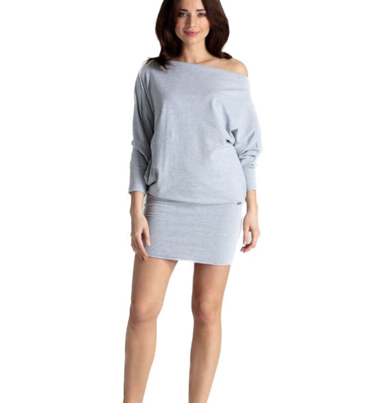 Дамска мини рокля  Bloke сива - Сив Lenitif