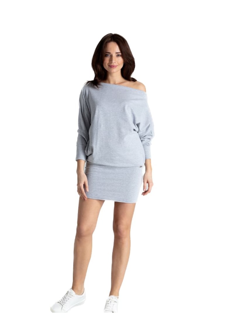 Дамска мини рокля Bloke сива - Сив Lenitif