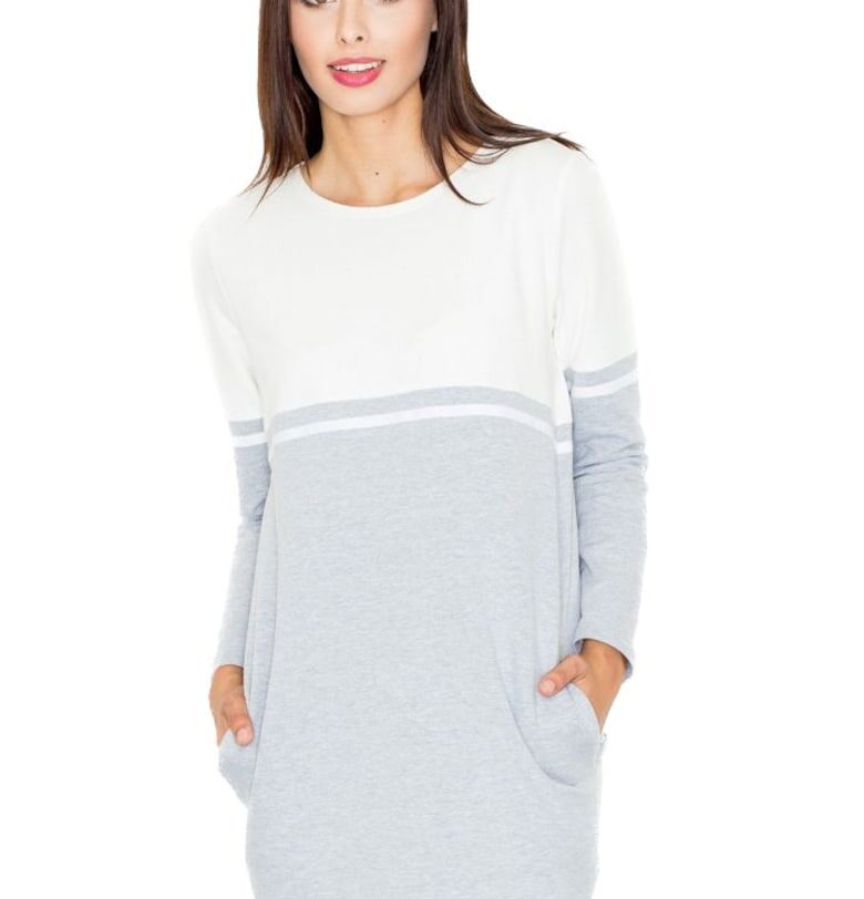 Дамска мини рокля Carnwene M510 сива - Сив Figl