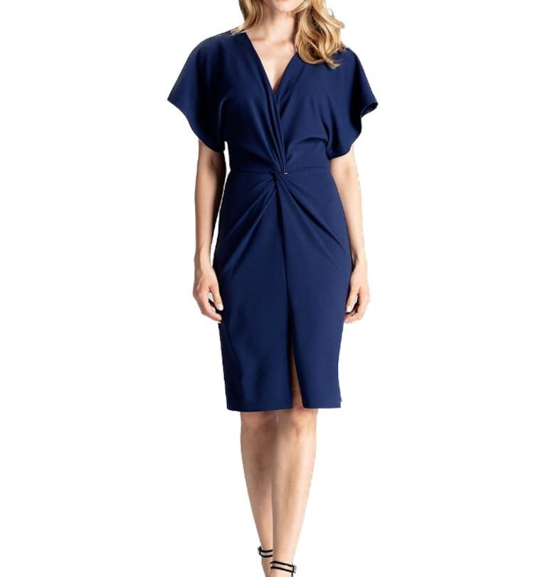 Дамска мини рокля Gaherddhin M687 цвят гранат - Тъмносин Figl