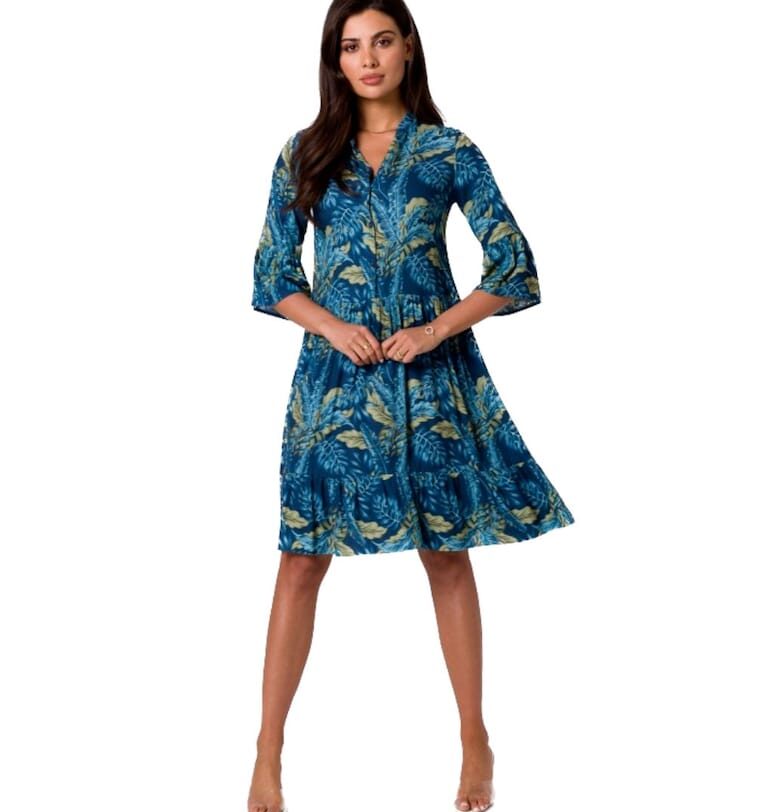 Дамска мини рокля -  Isokane - Тъмносин BeWear