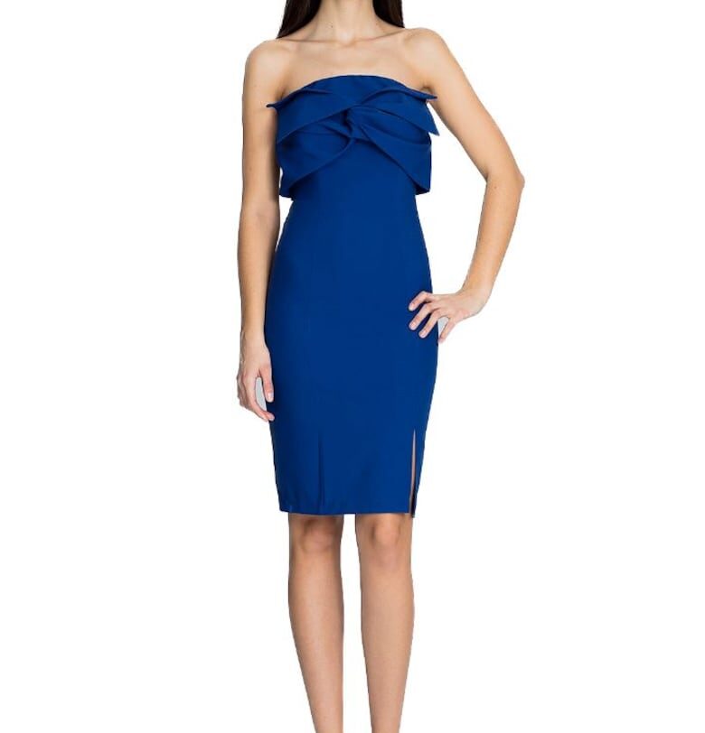 Дамска мини рокля Lane M571 цвят гранат - Тъмносин Figl