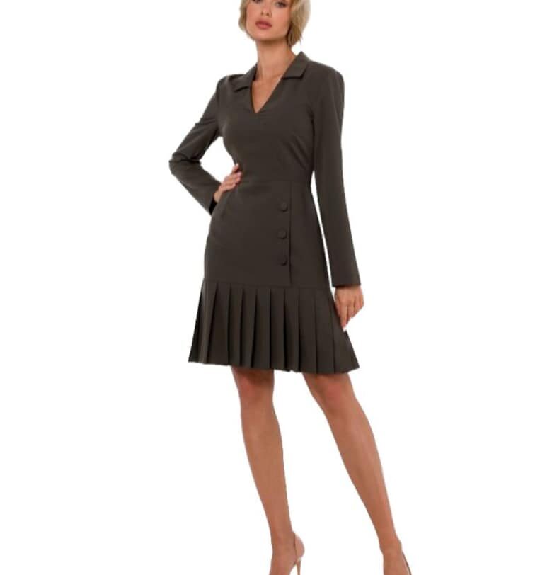 Дамска мини рокля - Made of Emotion - Helon - Зелен MOE