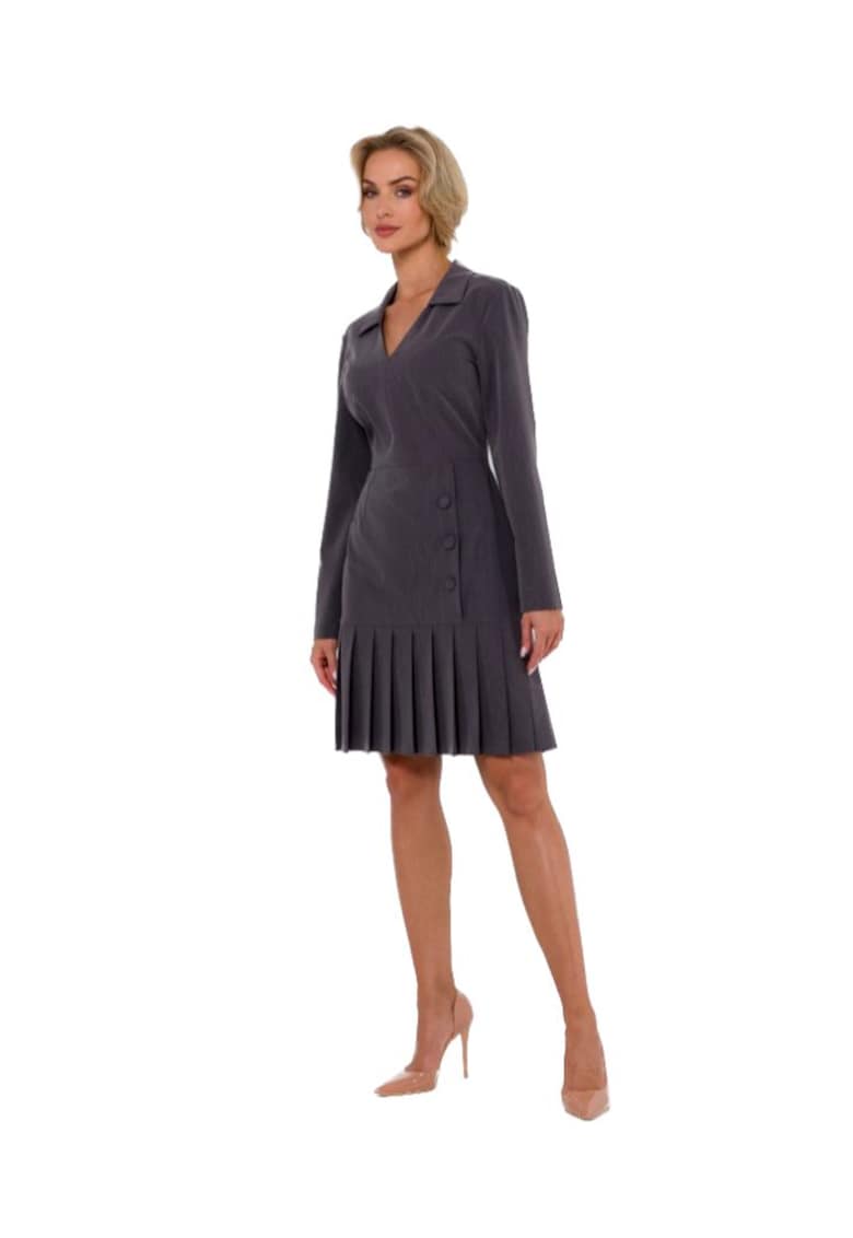 Дамска мини рокля - Made of Emotion - Helon - Сив MOE