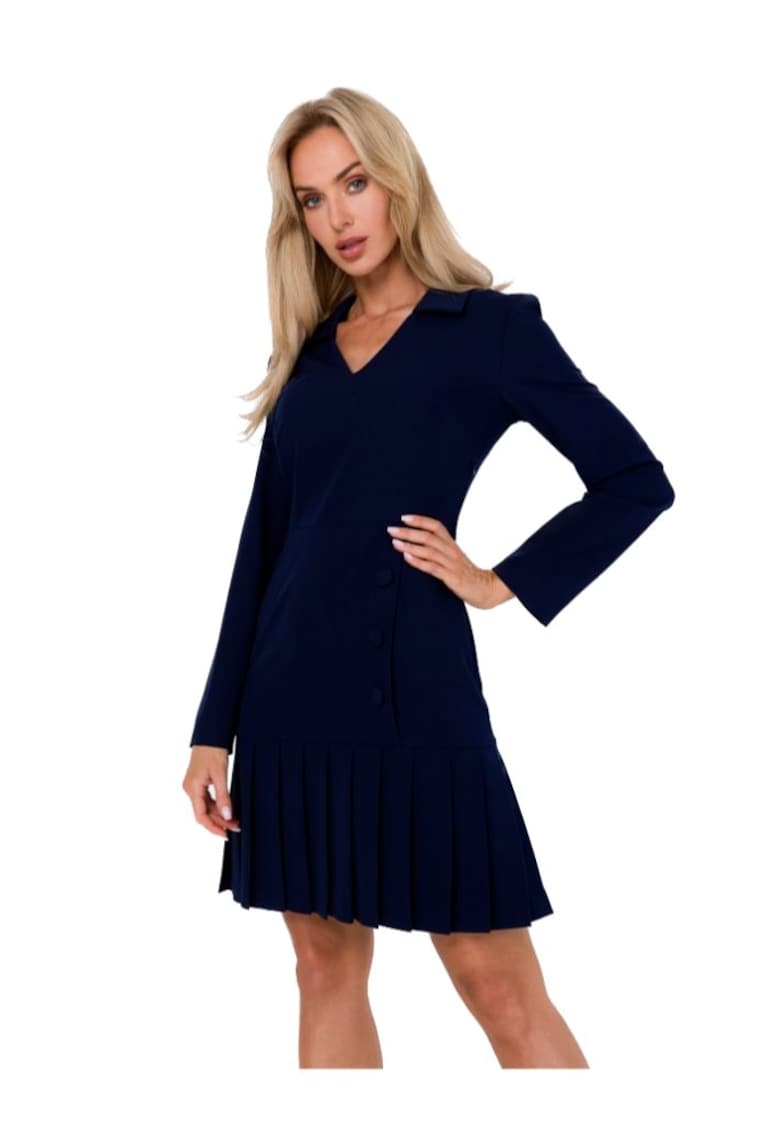 Дамска мини рокля - Made of Emotion - Helon - Тъмносин MOE