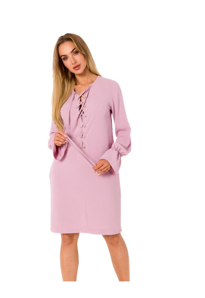 Дамска мини рокля - Made of Emotion - Renuehn - Розово MOE