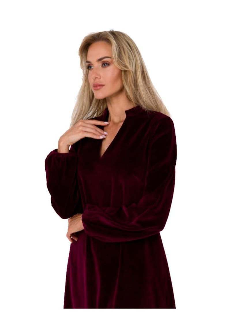 Дамска мини рокля - Made of Emotion - Wonja - Бордо MOE