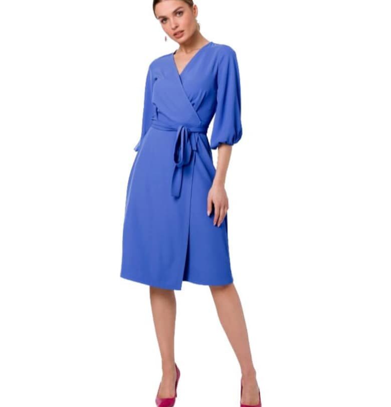 Дамска мини рокля -  Outak - Светлосин Style