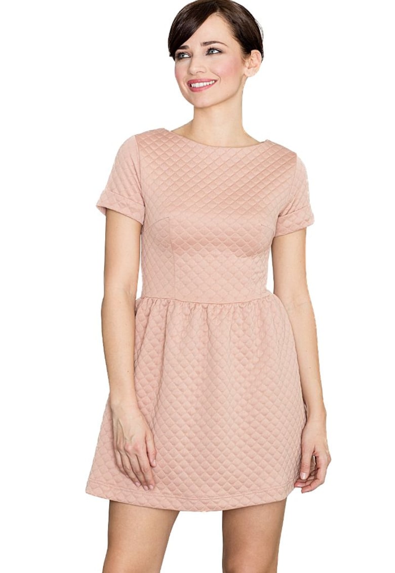 Дамска мини рокля Tengoire K147 розова - Розово Lenitif